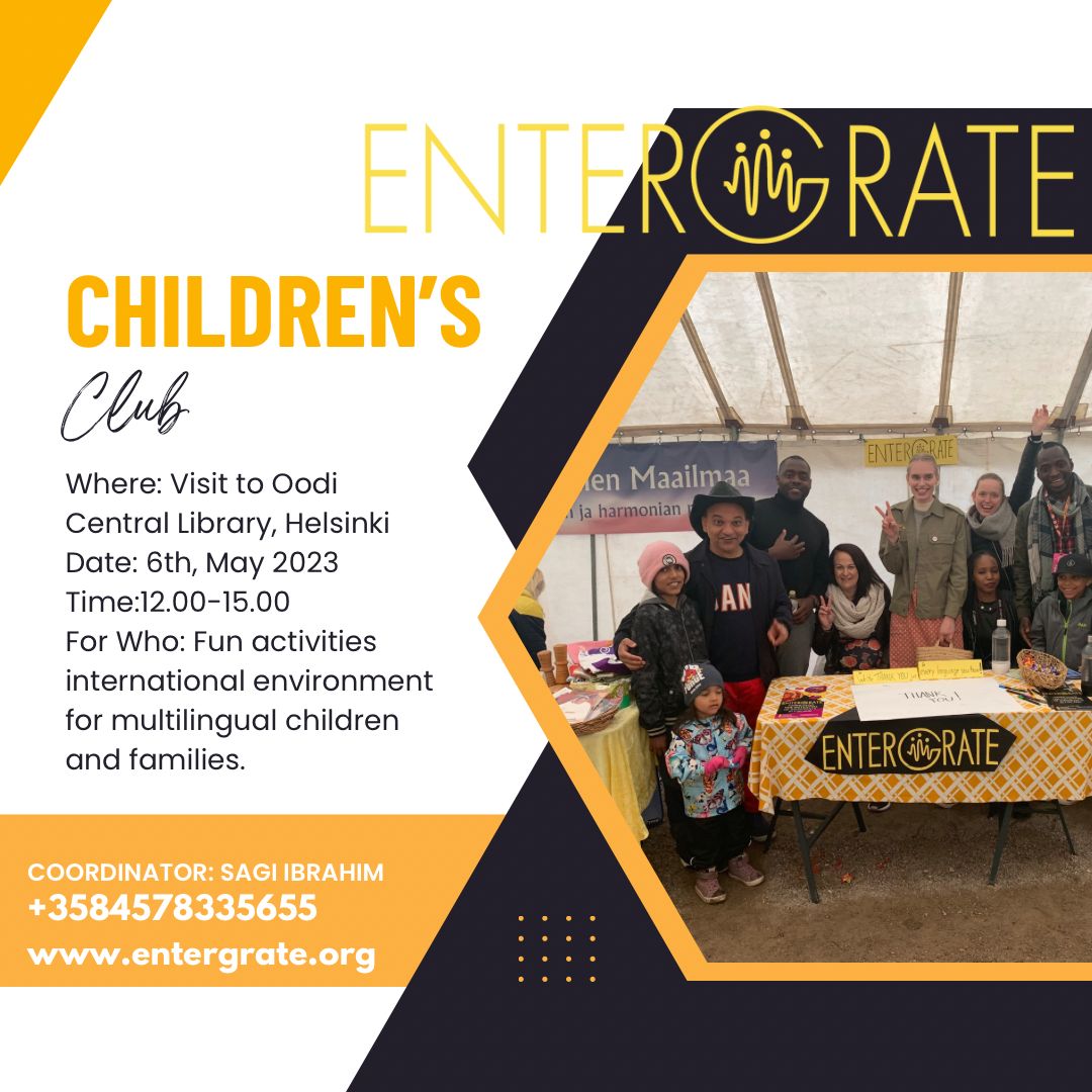 Entergrate Children's Club visit to Oodi Central Library